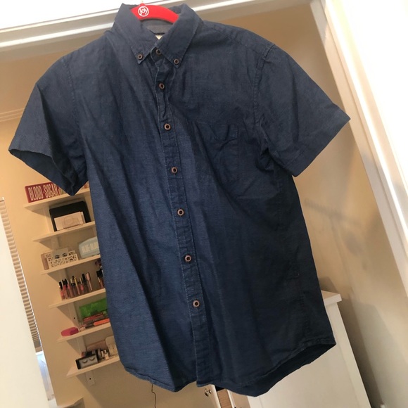 Premium indigo blue button down - Picture 1 of 3